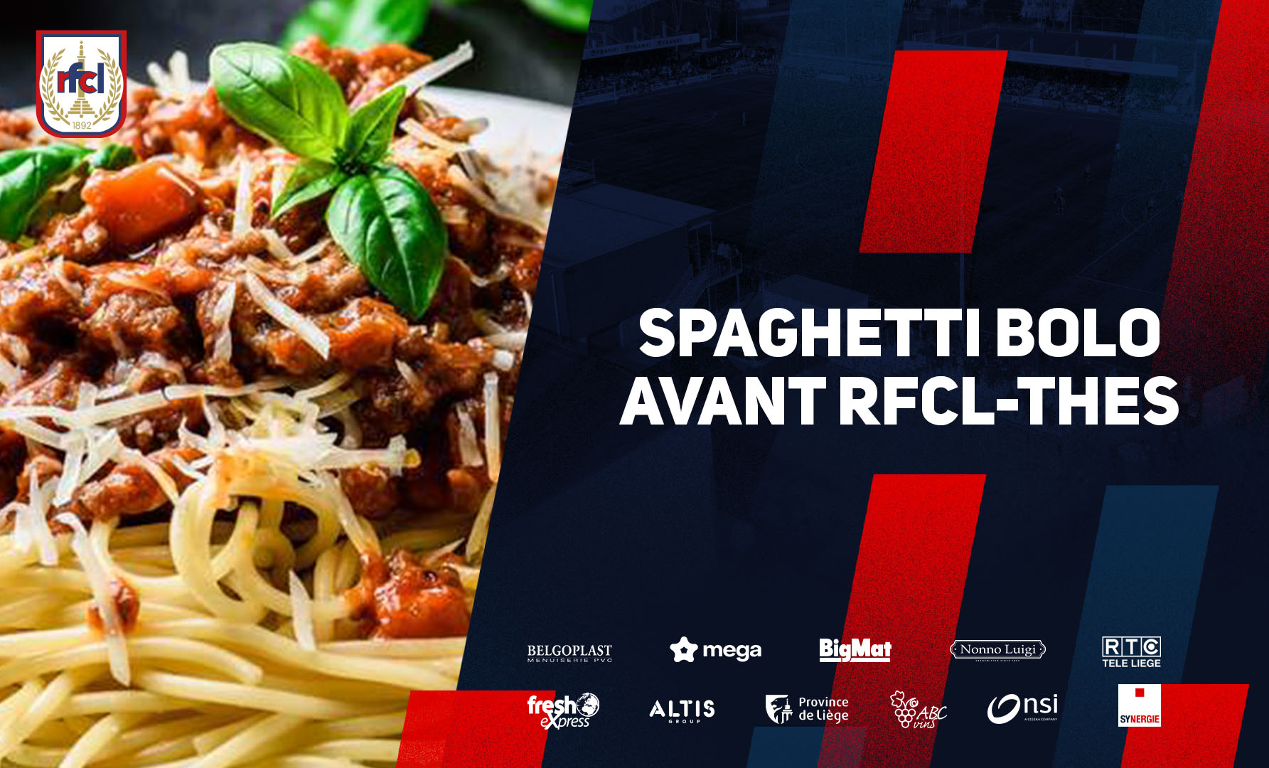 Repas | Spaghetti bolo avant RFCL-Thes (07/05)