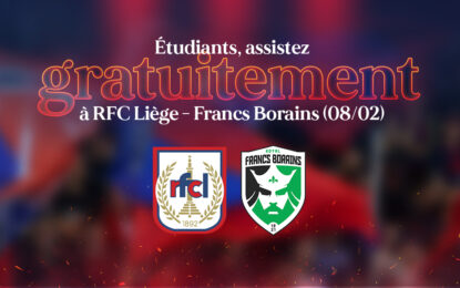 RFCL-Francs Borains gratuit pour les étudiants