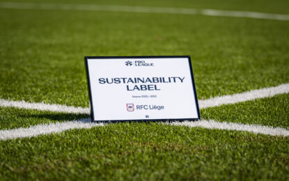 Grande première: le RFC Liège obtient le Sustainability Label